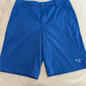Puma Men's Vibrant Blue Athletic Shorts